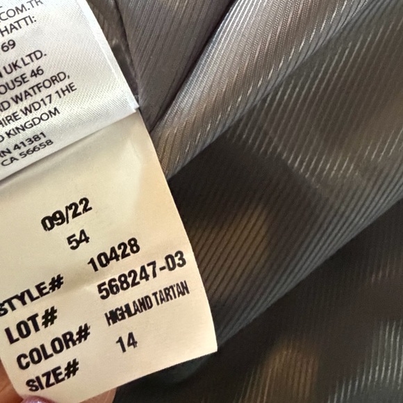 Ralph Lauren Gray and Red Plaid Pea Coat - Picture 14 of 14